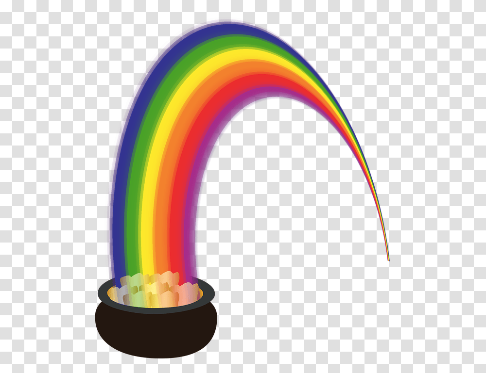 Pot Of Gold Rainbow, Light, Neon Transparent Png