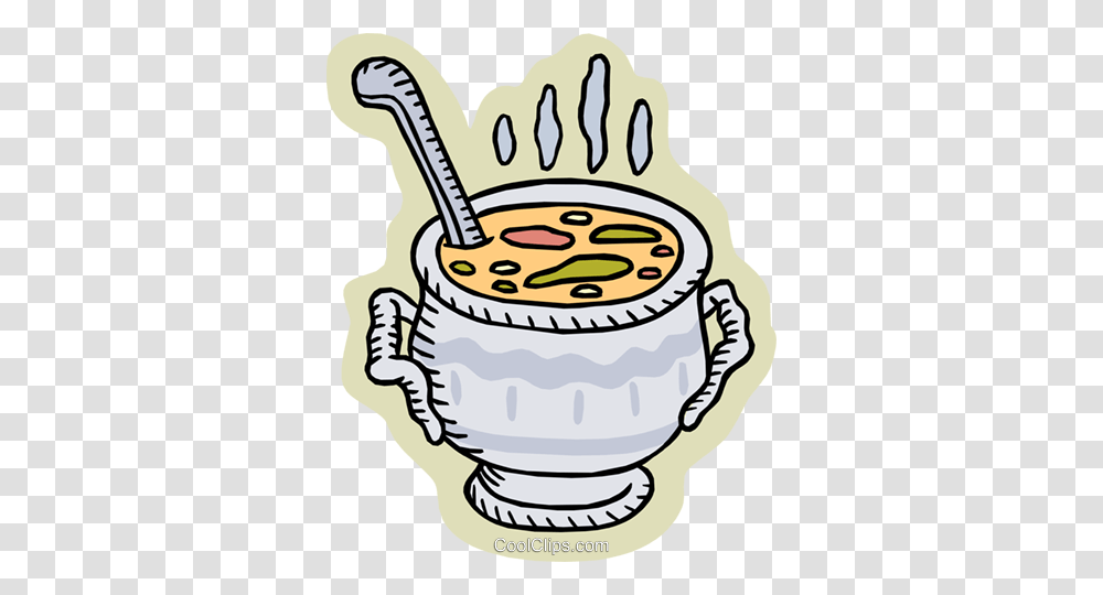 Pot Of Soup Royalty Free Vector Clip Art Illustration, Beverage, Porcelain, Pottery, Leisure Activities Transparent Png