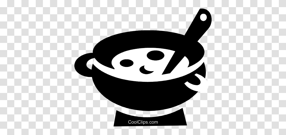 Pot Of Soup Royalty Free Vector Clip Art Illustration, Frying Pan, Wok ...