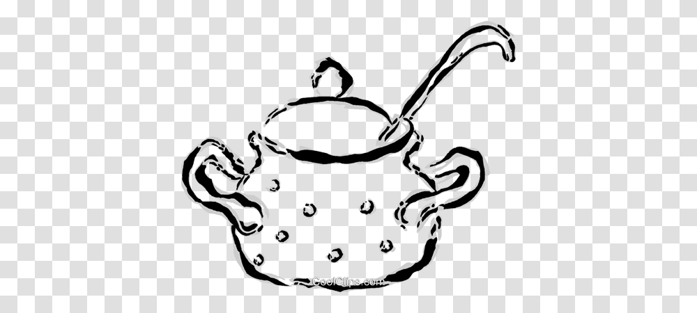 Pot Of Soup Royalty Free Vector Clip Art Illustration, Pottery, Teapot, Stencil, Boiling Transparent Png