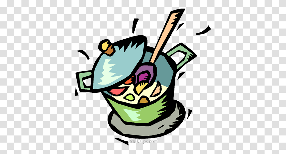 Pot Of Soup Simmering On The Stove Royalty Free Vector Clip Art, Sport, Team Sport, Leisure Activities, Bird Transparent Png