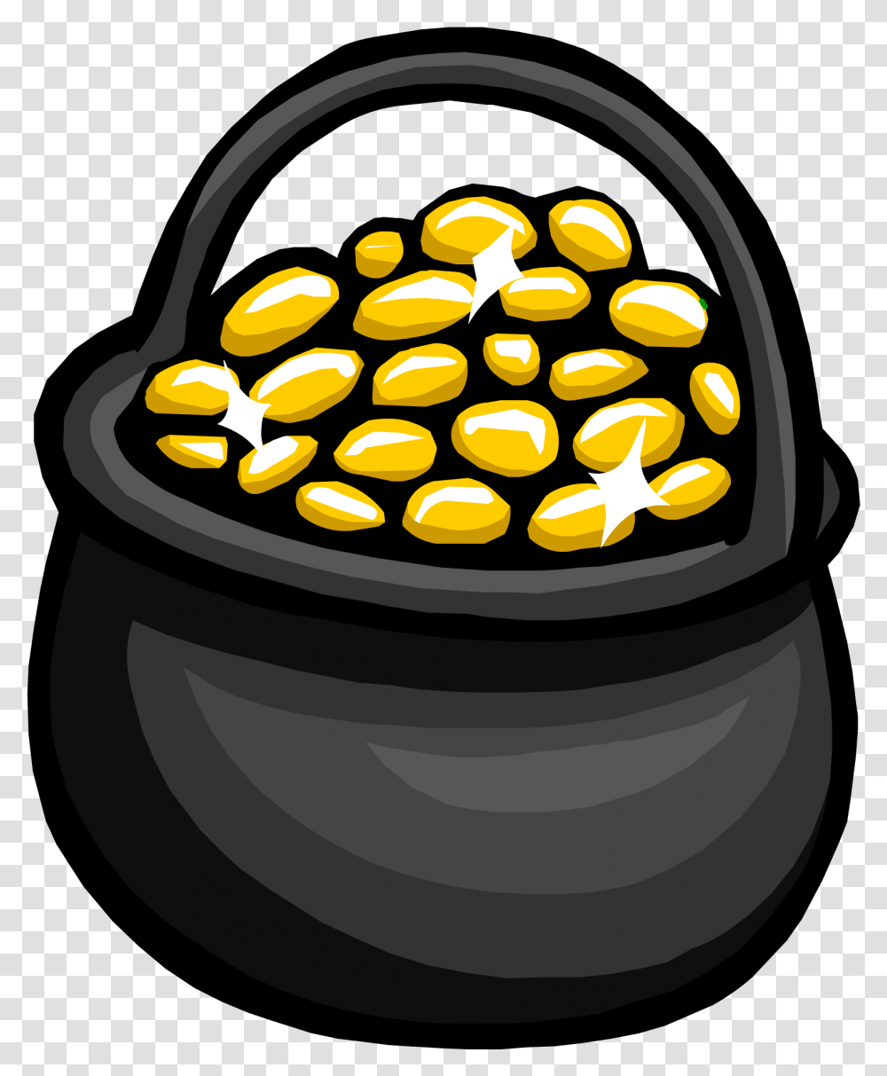 Pot Ogold Cartoon Pot Of Gold, Bowl, Birthday Cake, Dessert, Food Transparent Png