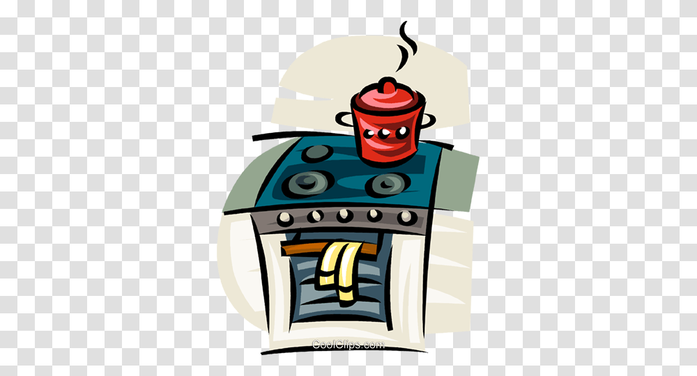 Pot Simmering On A Stove Royalty Free Vector Clip Art Illustration, Game, Word Transparent Png