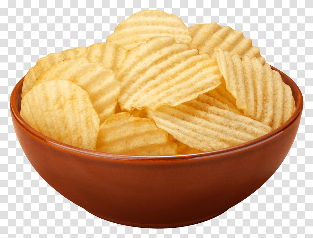 Potato Chips, Food, Bowl, Bread, Cracker Transparent Png