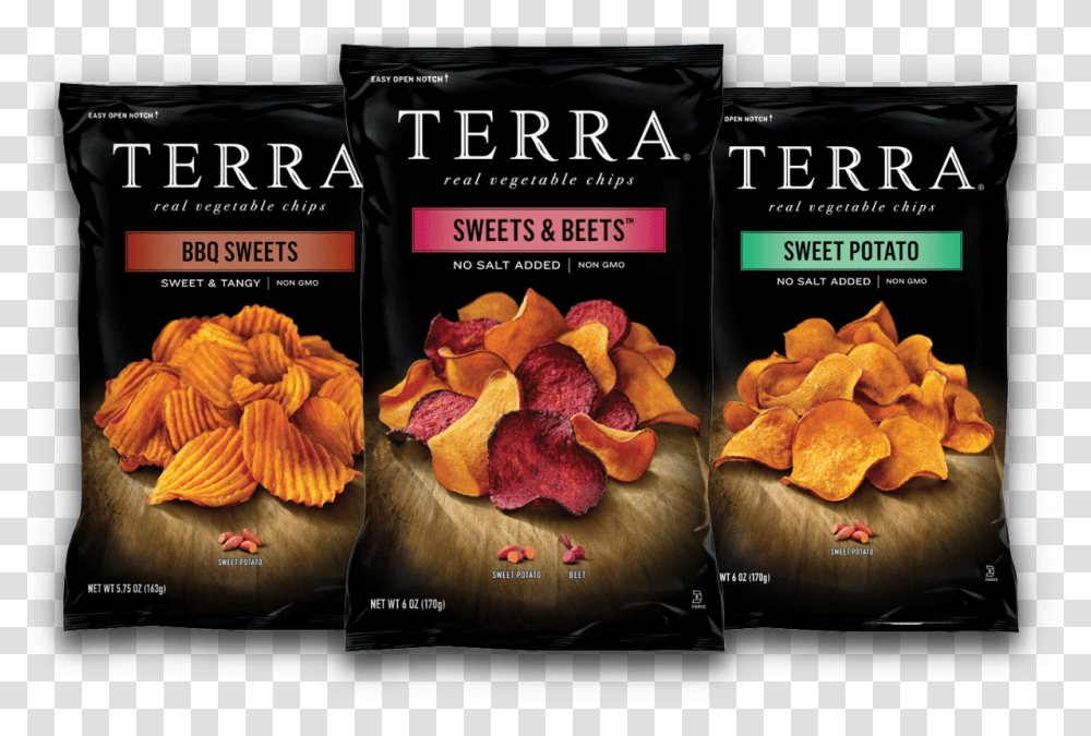Potato Chips Our Chips Terra Terra Beet Chips, Food, Plant, Advertisement, Flyer Transparent Png
