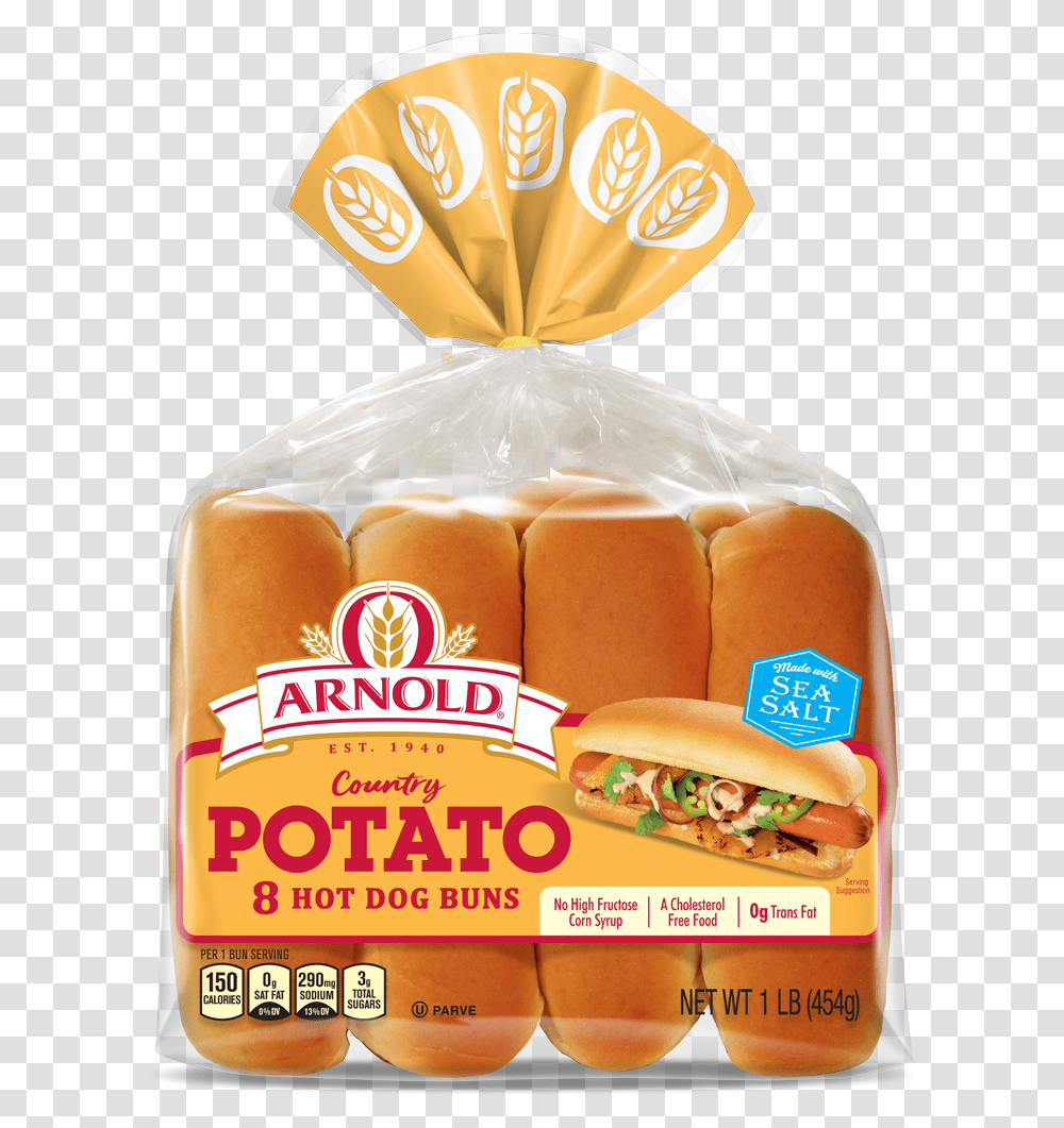 Potato Rolls Hot Dog Buns, Burger, Food, Bread, Bread Loaf Transparent Png