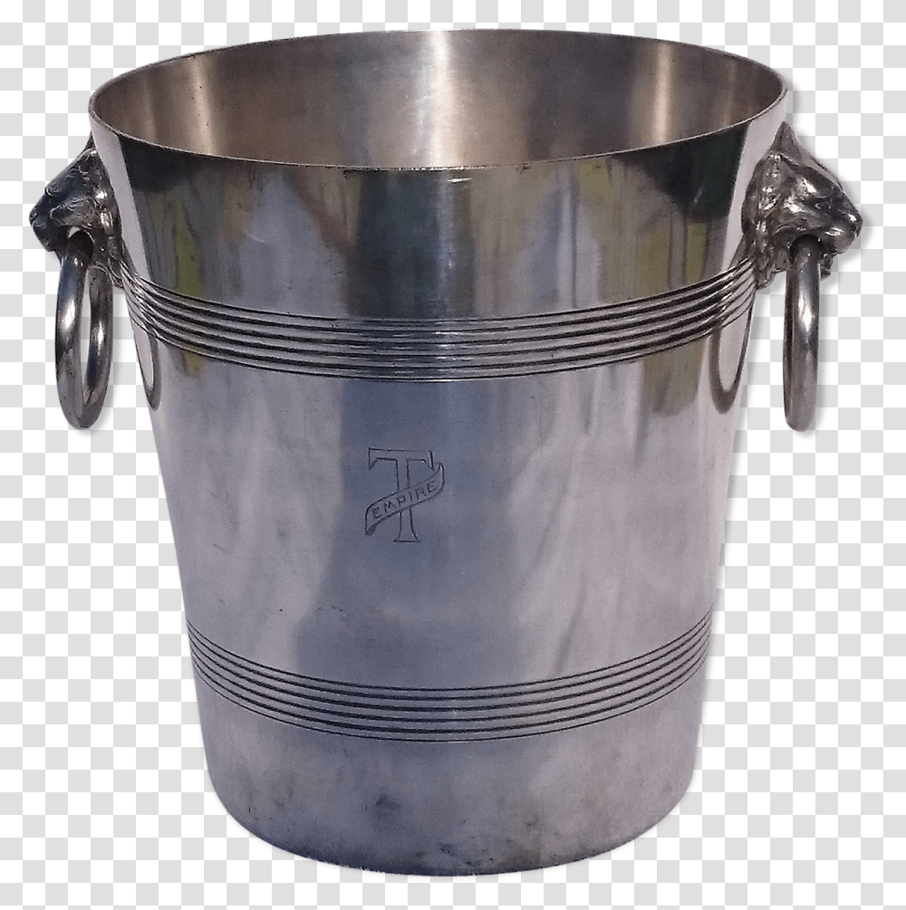 Potfer Champagne Bucket In Silver Metal Heads Of Quotionquot Stock Pot, Milk, Beverage, Drink, Mixer Transparent Png