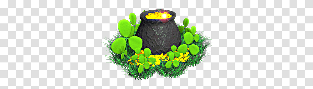 Potofgold Gold Goblin Clover Rainbow Freetoedit St Patrick's Day Fairy, Plant, Green, Peeps, Cake Transparent Png
