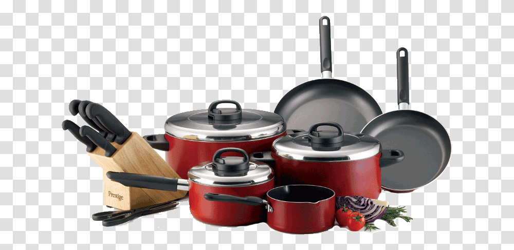 Pots Non Stick Cookware 22 Pieces Set, Cooker, Appliance, Slow Cooker, Frying Pan Transparent Png