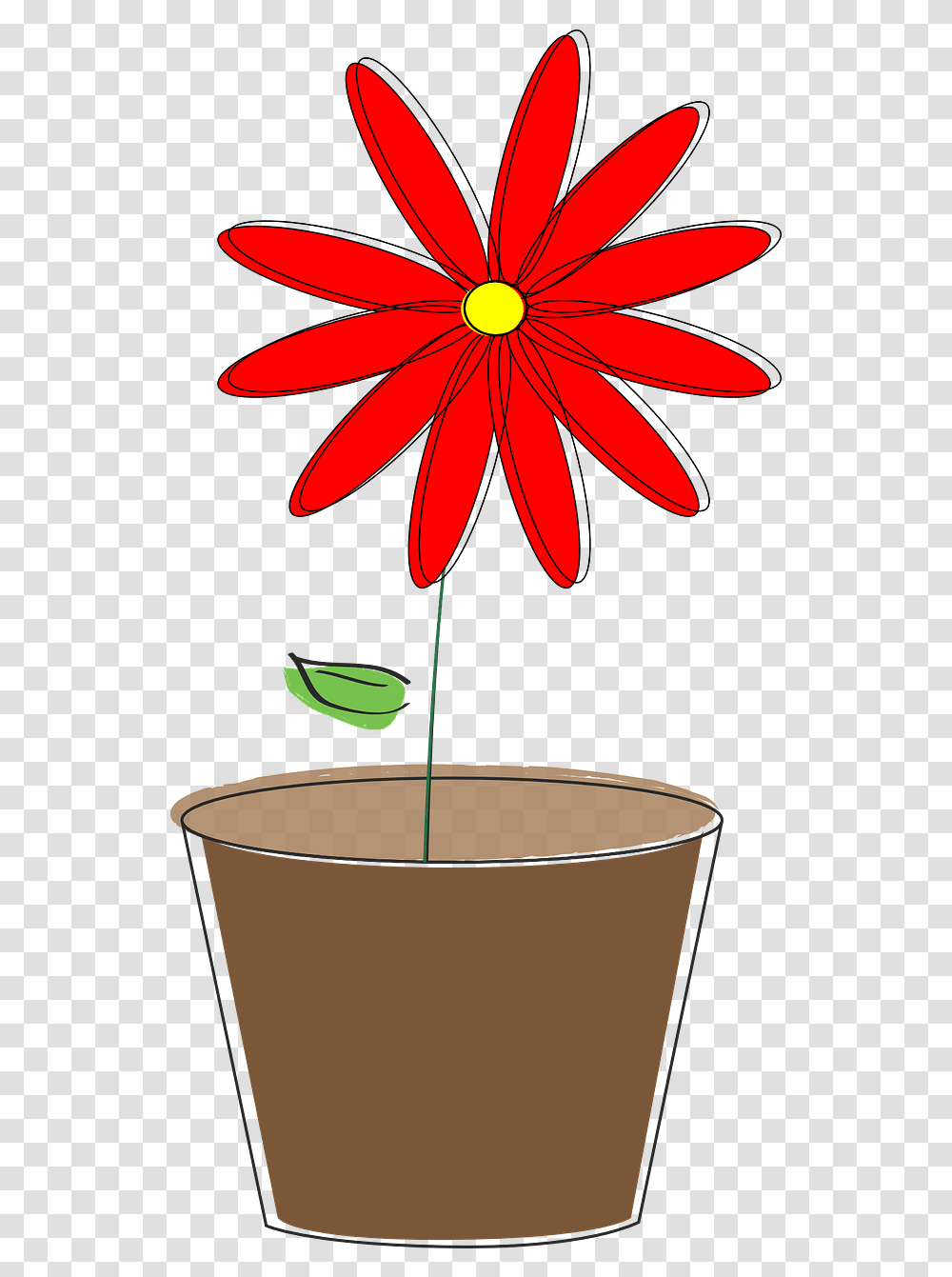 Potted Flowers Potted Plant Flower Daisy Spring Paper Flower Center Template, Leaf, Daisies, Blossom, Photography Transparent Png