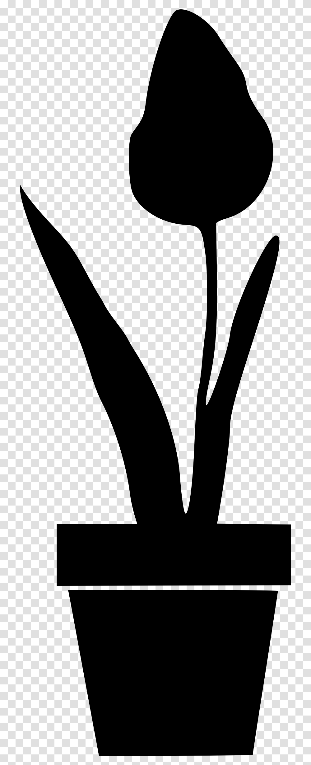 Potted Plant 2 Clip Arts Potted Plant Silhouette, Gray, World Of Warcraft Transparent Png