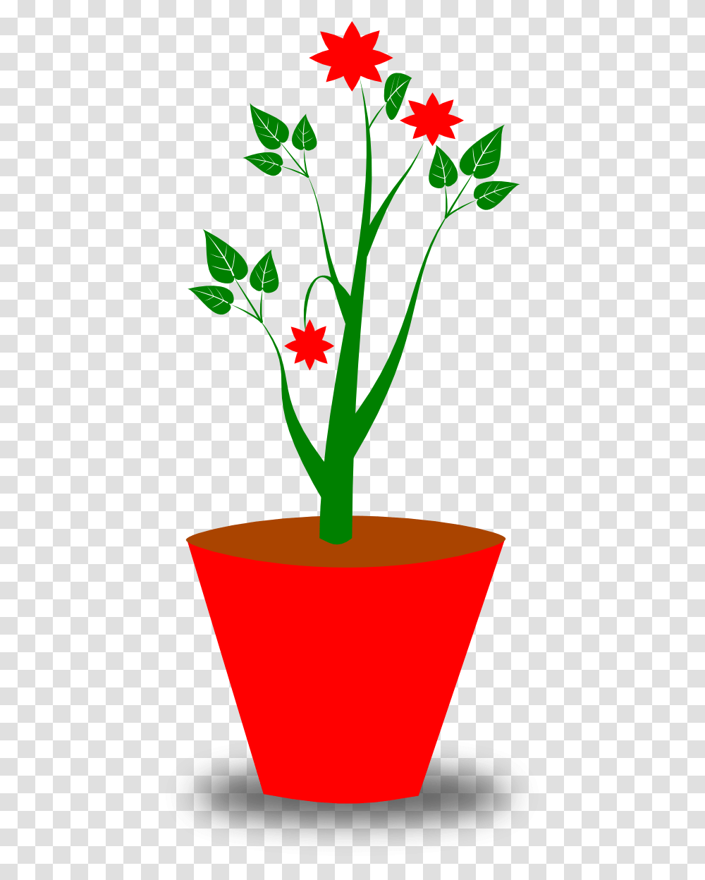 Potted Plant, Flower, Blossom, Leaf, Shovel Transparent Png