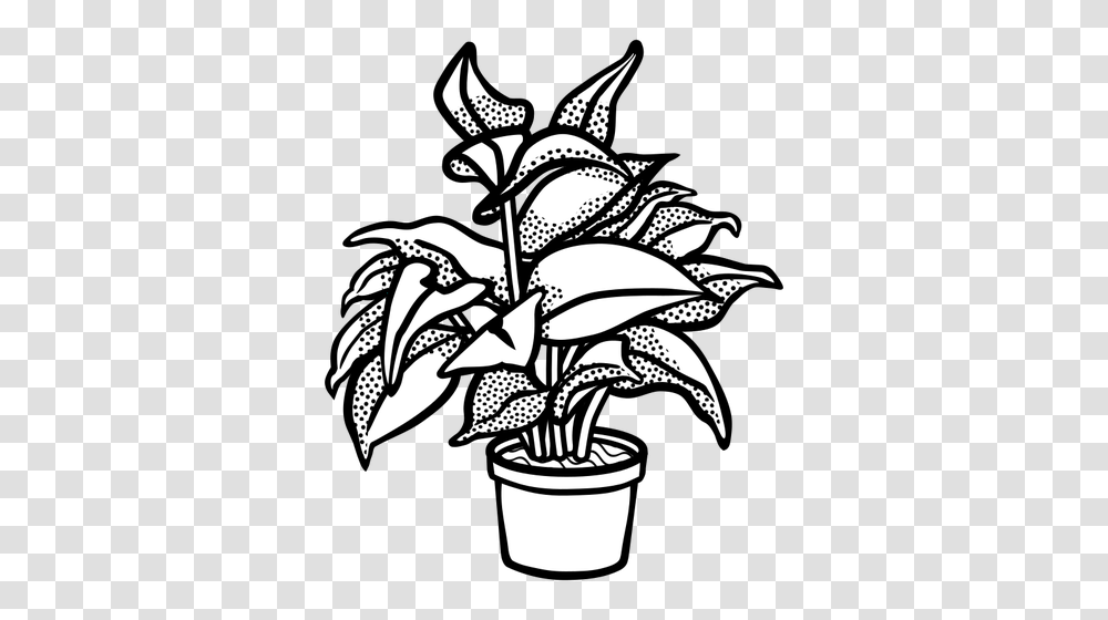 Potted Plant Symbol, Floral Design, Pattern Transparent Png
