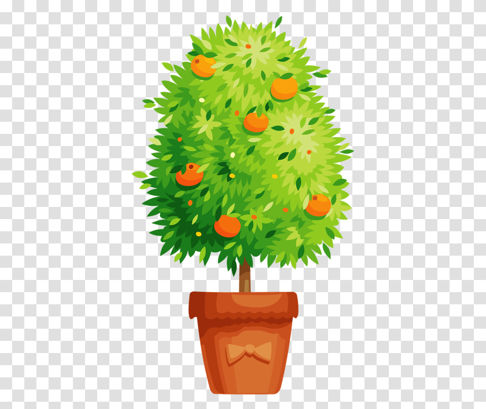 Potted Trees Potted Flowers Potted Plants Orange Flower Pot Vector, Ornament, Christmas Tree, Bird, Animal Transparent Png