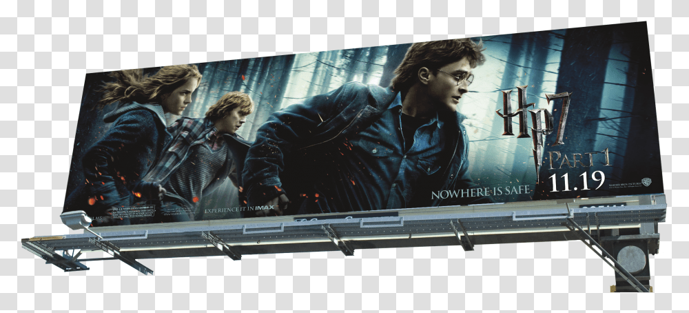 Potter And The Deathly Hallows, Person, Human, Advertisement, Billboard Transparent Png