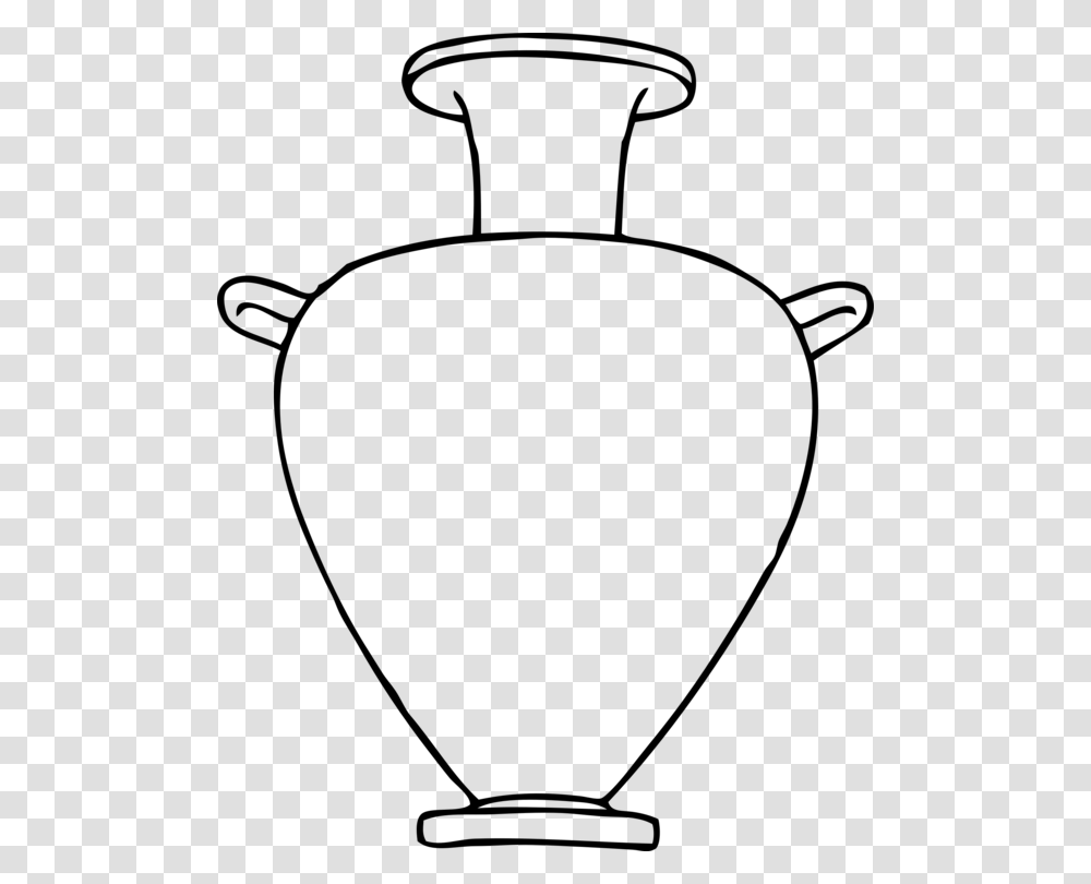 Pottery Of Ancient Greece Drawing Vase Coloring Book Free, Gray, World Of Warcraft Transparent Png