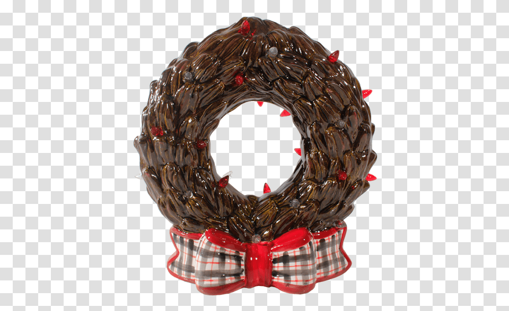 Pottery To Go Large Lighted Christmas Wreath Decorative, Helmet, Clothing, Apparel Transparent Png