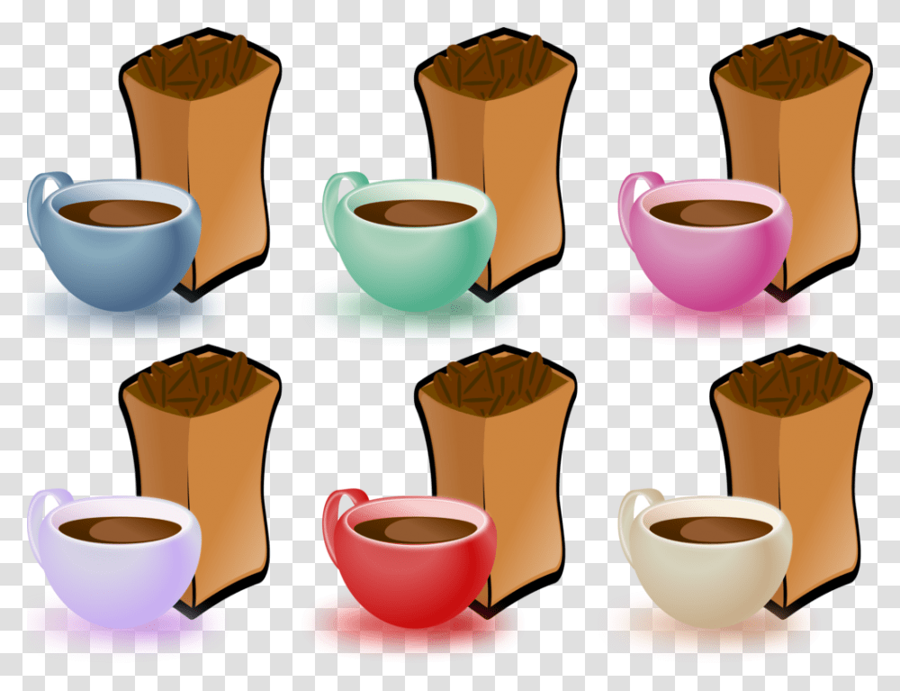 Potteryceramiccup Coffee Beans Clip Art, Coffee Cup, Saucer, Espresso, Beverage Transparent Png