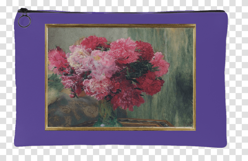Pouch A Bunch Of Peonies Peony, Painting, Plant, Flower Transparent Png