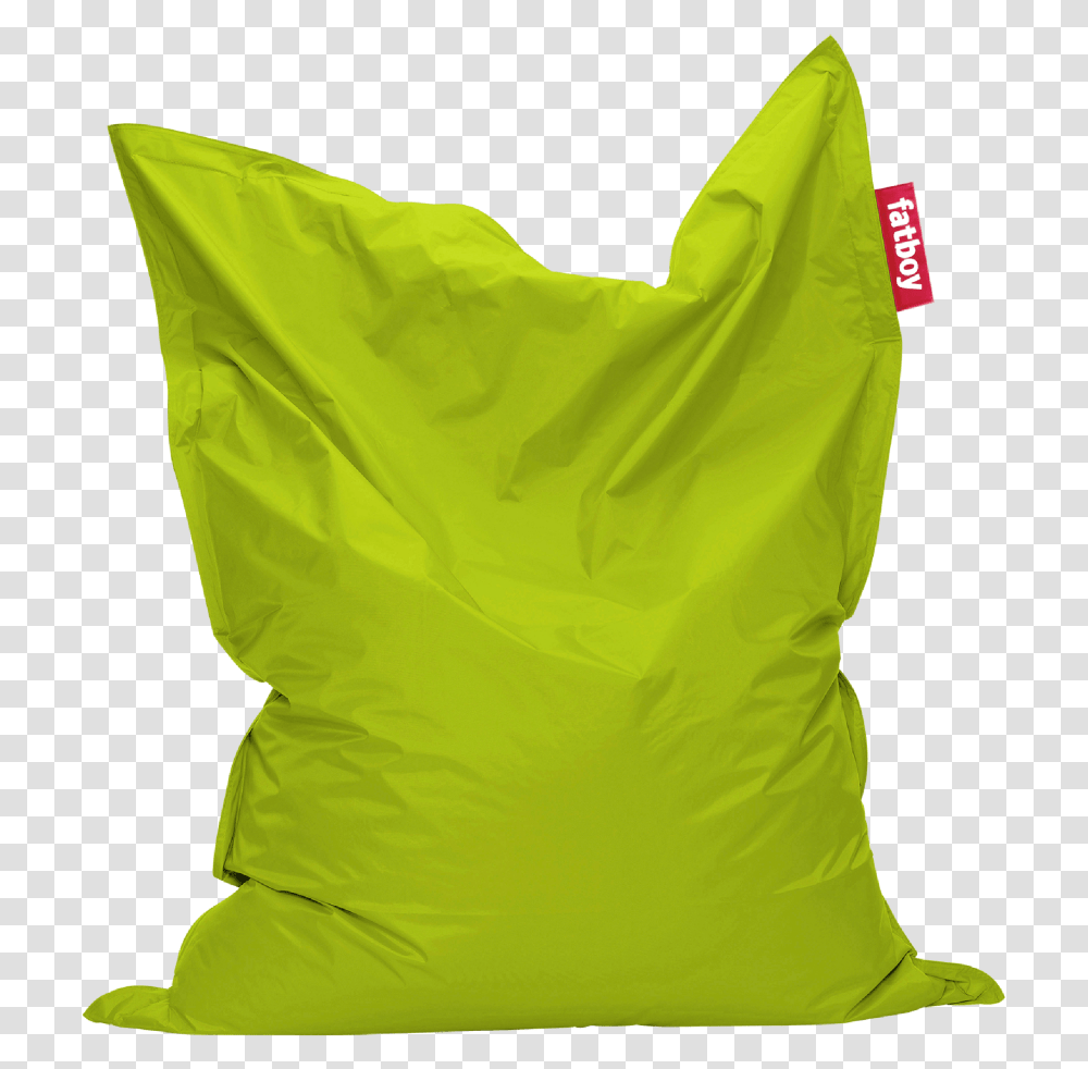 Pouf Original Fatboy Okxo Poire P Image Grande Fatboy Bean Bag Lime, Plastic Bag, Pillow, Cushion Transparent Png