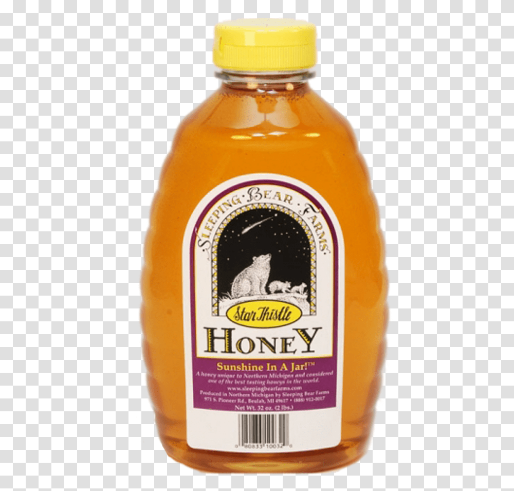 Pound Honey Jar Sleeping Bear Dunes Honey, Bottle, Beverage, Liquor, Alcohol Transparent Png