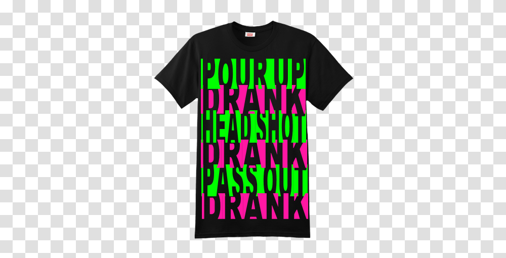 Pour Up Drank Head Shot Drank Pass Out Drank Kendrick Lamar, Apparel, T-Shirt Transparent Png