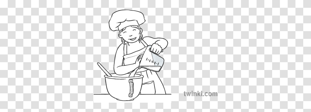 Pouring Water In A Bowl Black And White Blank Map Of Connacht, Person, Human, Chef Transparent Png
