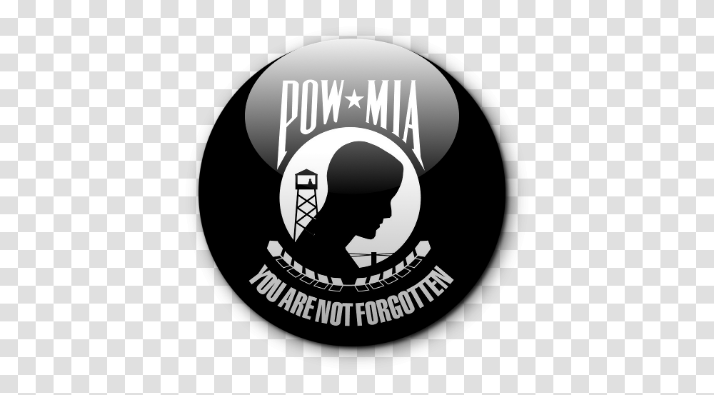 Pow Mia Flag, Logo, Trademark, Label Transparent Png