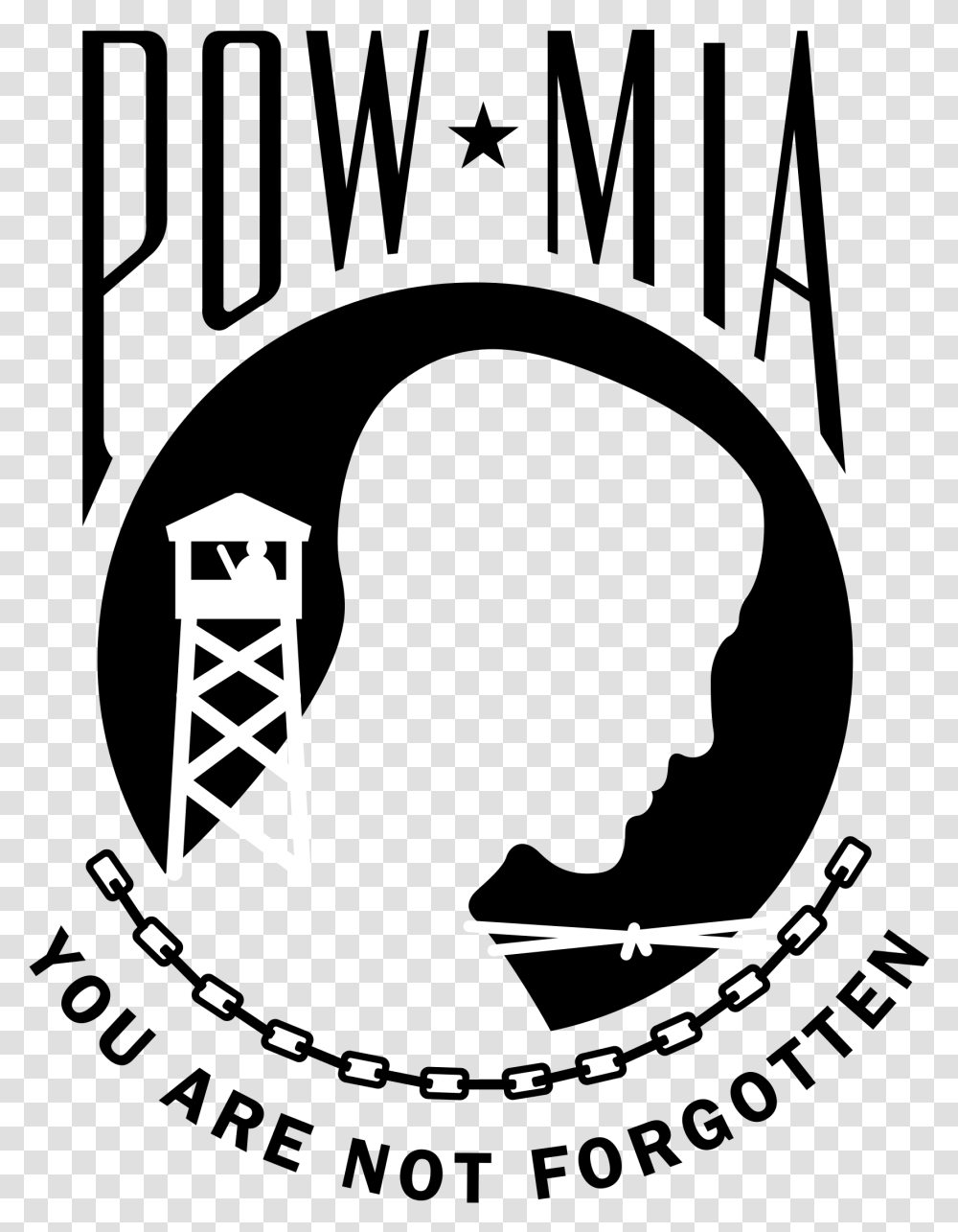 Pow Mia Logo Hd Pow Mia You Are Not Forgotten Logo, Airplane, Vehicle, Transportation, Outdoors Transparent Png