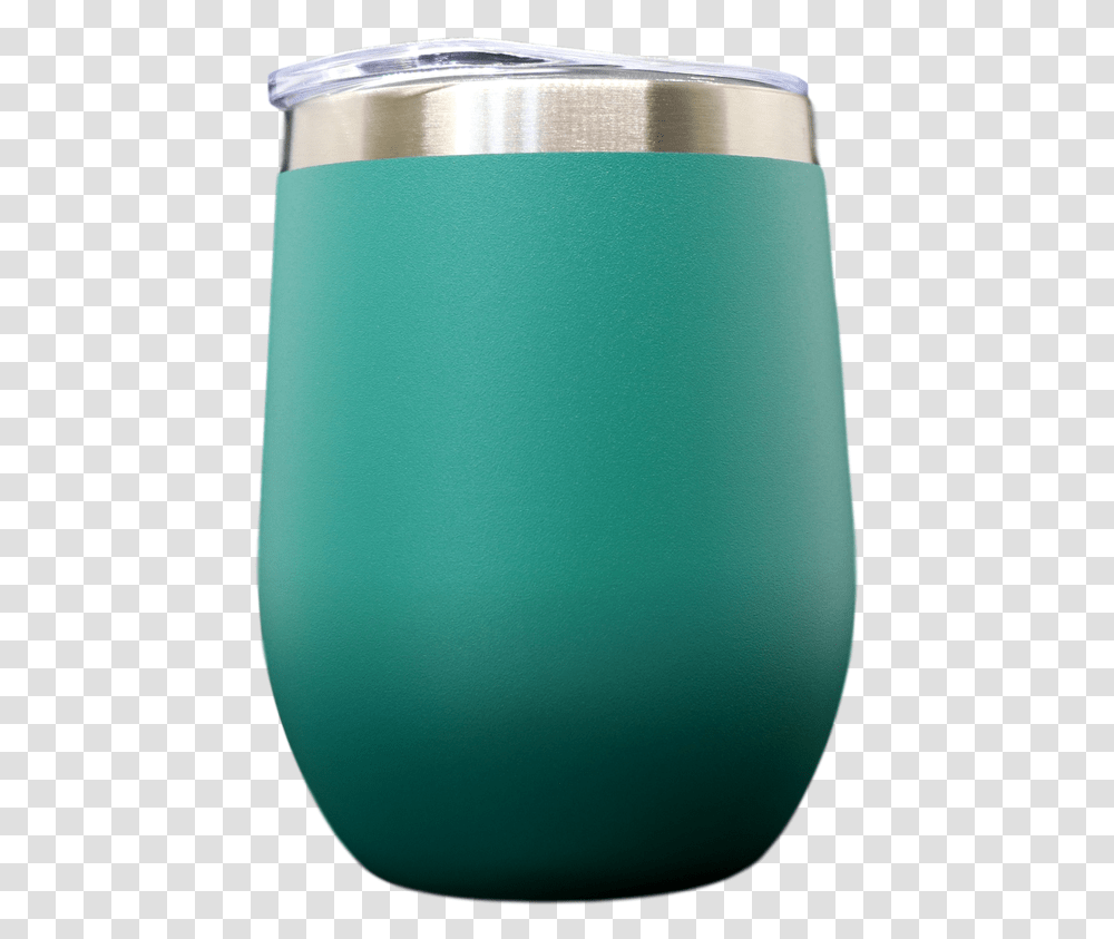 Powder Coated Wine Goblet Pine Green Cylinder, Pottery, Jar, Porcelain, Art Transparent Png