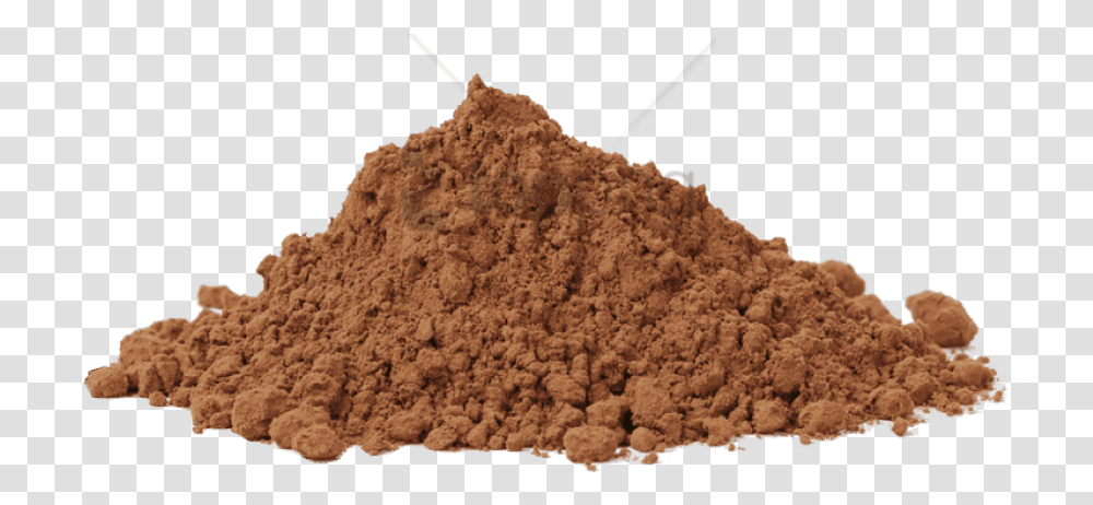 Powder Pile Of Dirt, Soil, Outdoors, Nature, Food Transparent Png