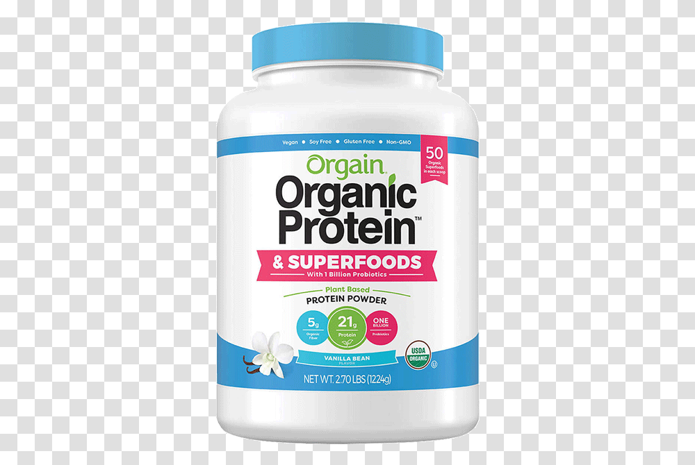 Powders Orgain Protein Powder Superfoods, Plant, Petal, Flower, Vegetable Transparent Png