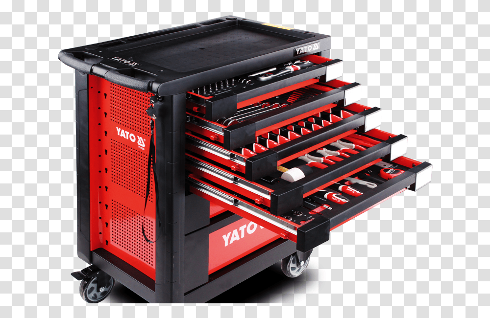 Power 7 Drawer Tool Trolley, Machine, Fire Truck, Vehicle, Transportation Transparent Png