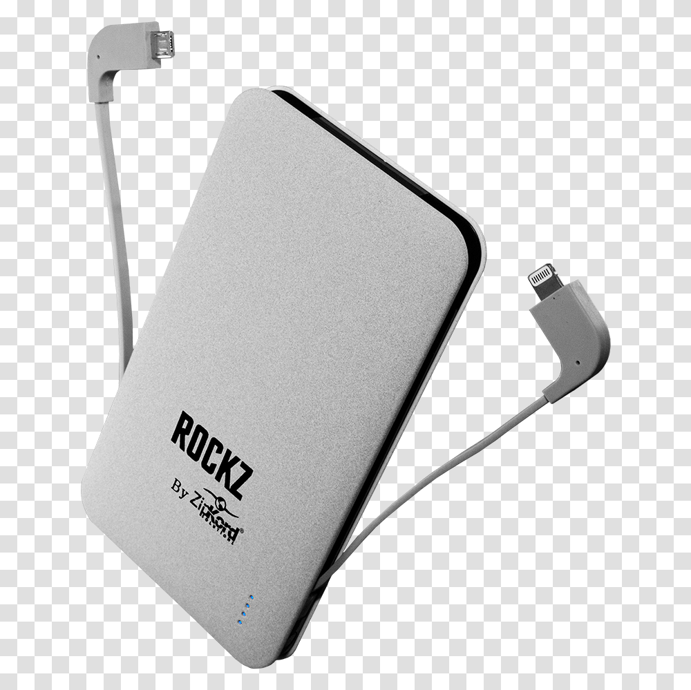 Power Bank With Integrated Cable, Electronics, Adapter, Hardware, Mobile Phone Transparent Png