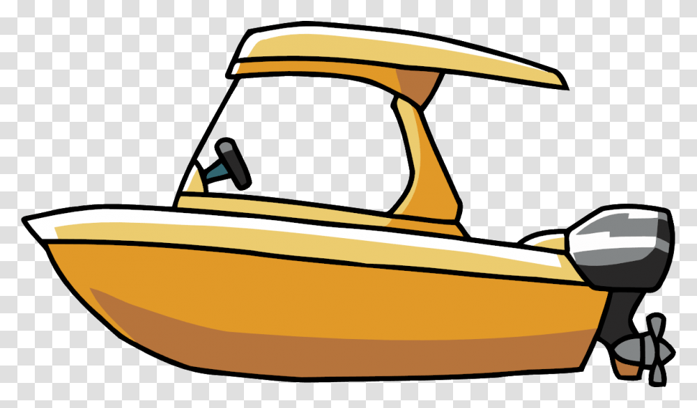 Power Boat Clip Art Black And White, Vehicle, Transportation, Watercraft, Vessel Transparent Png