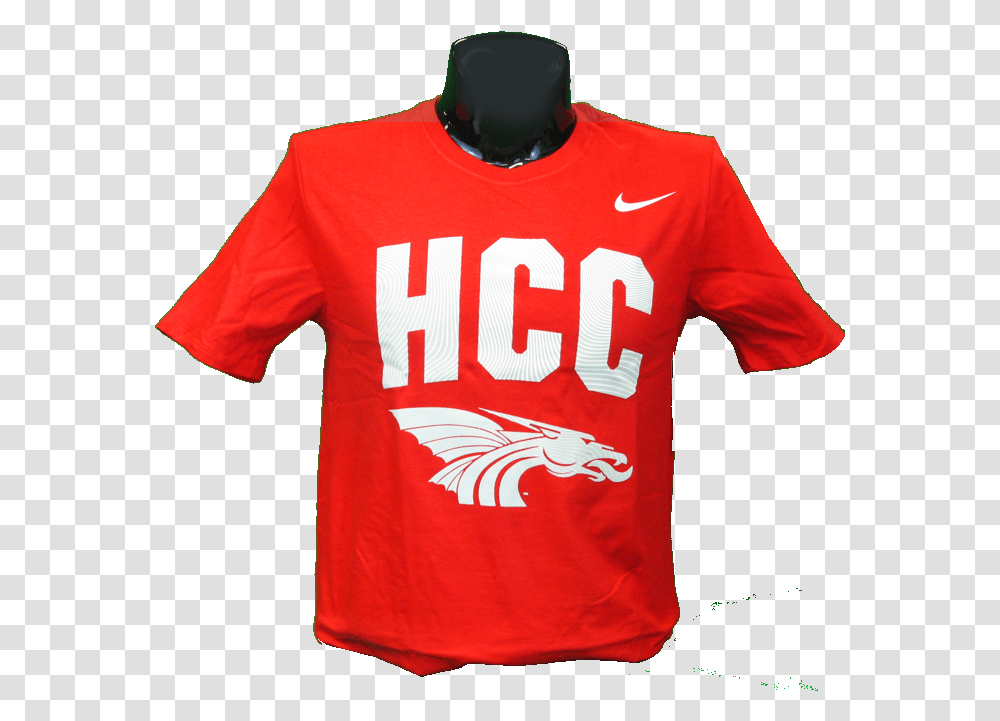 Power Dragon Nike Core Short Sleeve Red Active Shirt, Clothing, Apparel, T-Shirt, Person Transparent Png