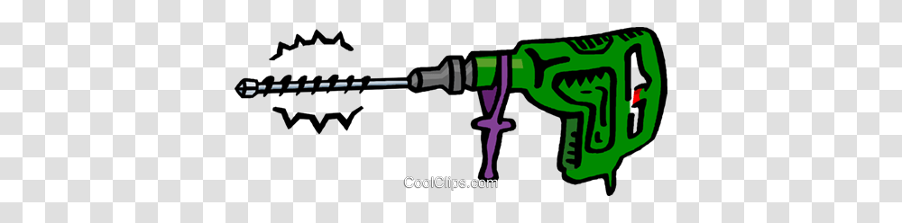 Power Drill Royalty Free Vector Clip Art Illustration, Tool, Gun, Weapon, Weaponry Transparent Png