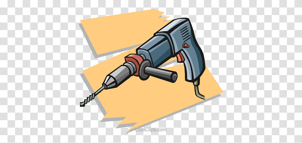 Power Drill Royalty Free Vector Clip Art Illustration, Tool Transparent Png