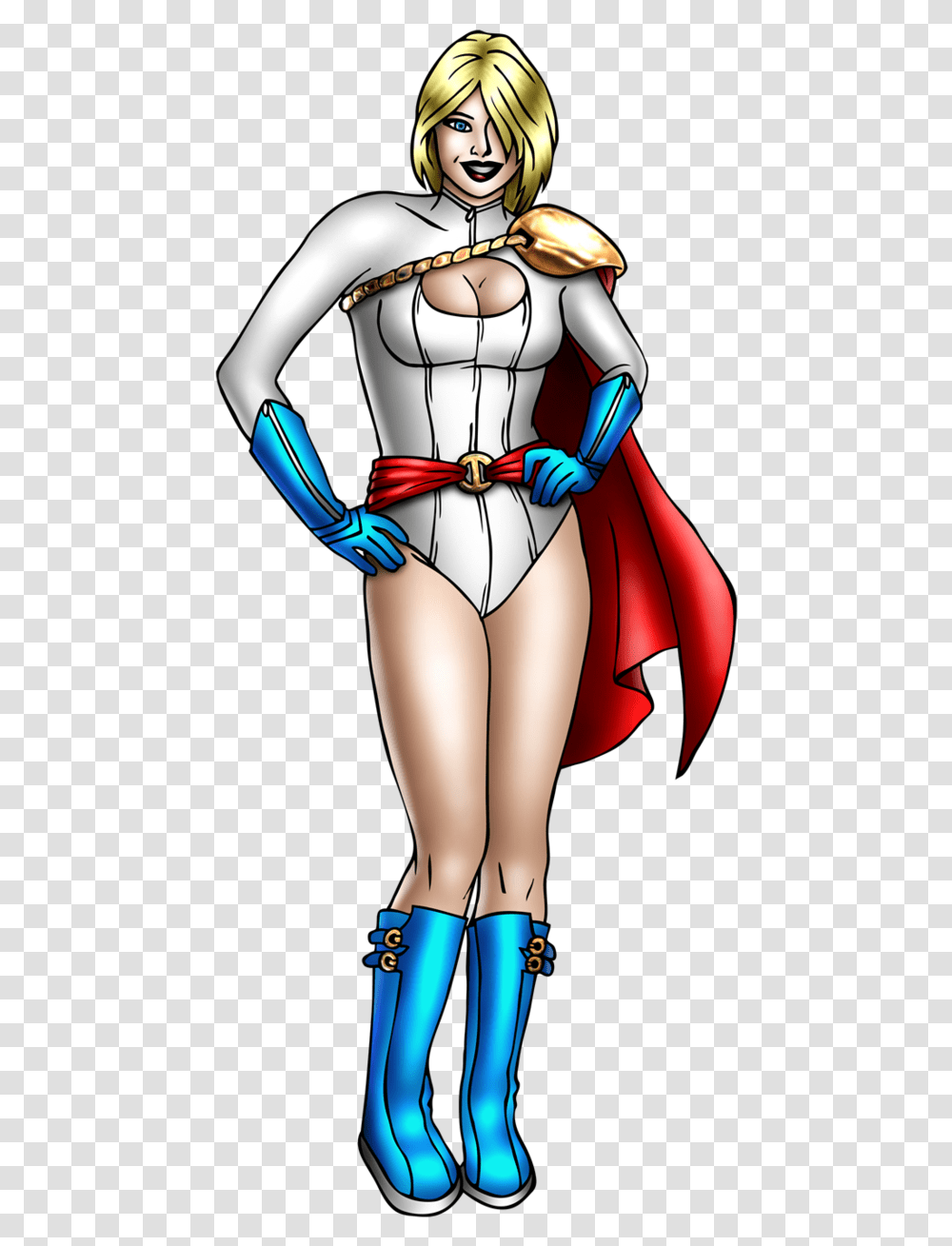 Power Girl Power Girl, Costume, Apparel, Person Transparent Png
