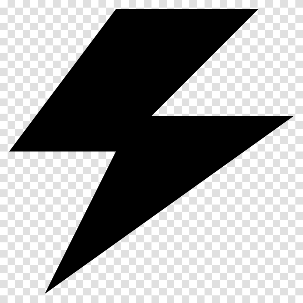 Power Lightning Bolt Electricity Lightning Bolt Black, Star Symbol, Rug Transparent Png