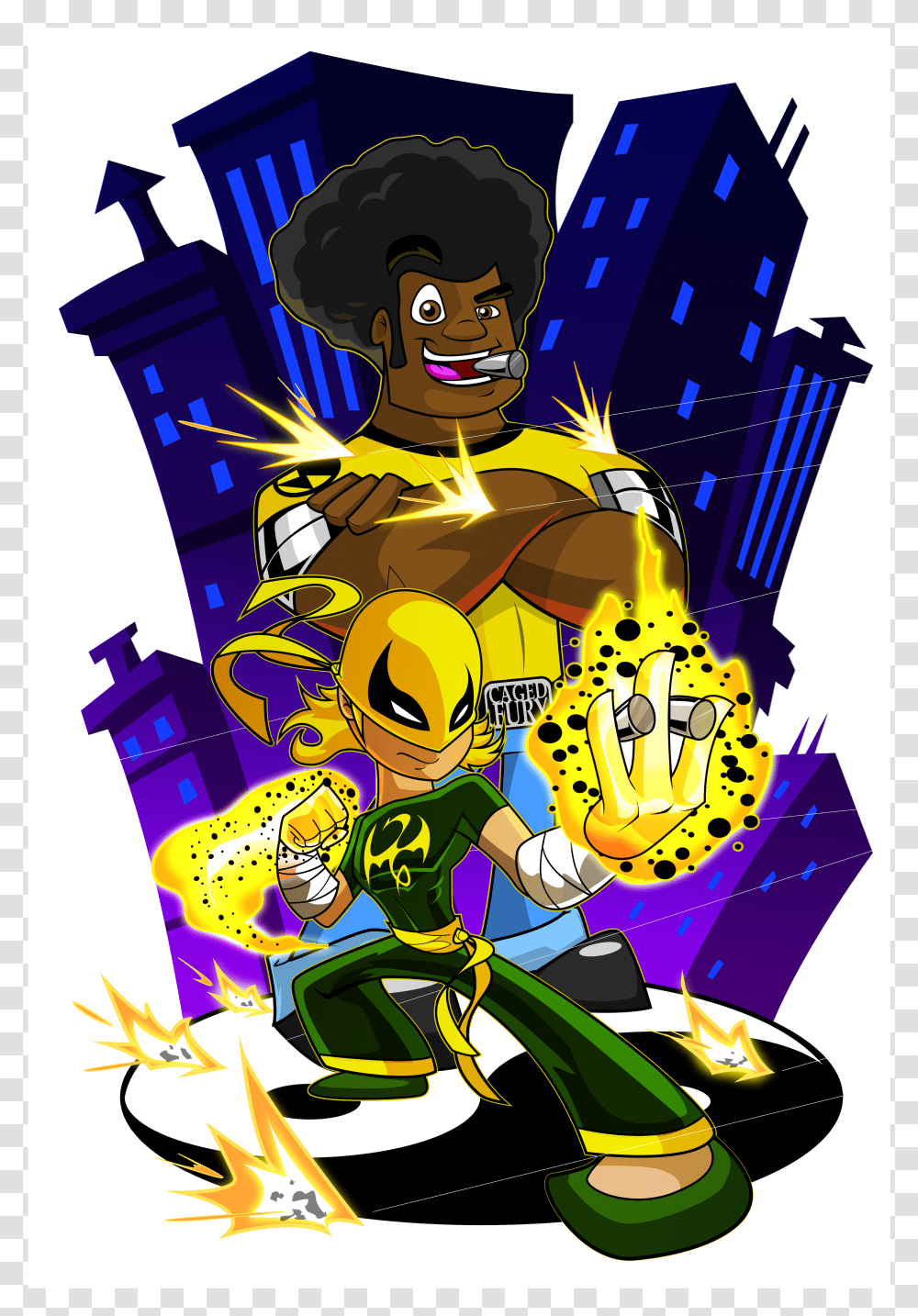 Power Man And Iron Fist, Poster, Advertisement Transparent Png