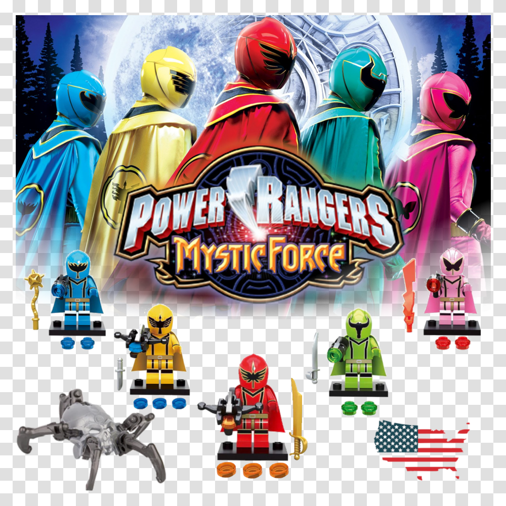Power Ninja Action Figures Legacy Toys Mighty Mystic Lego Power Rangers Mystic Force, Poster, Advertisement, Person, Helmet Transparent Png