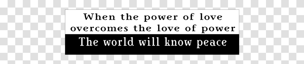 Power Of Love Jimi Hendrix Bumper Sticker Love Of Power The World, Alphabet, Word, Letter Transparent Png
