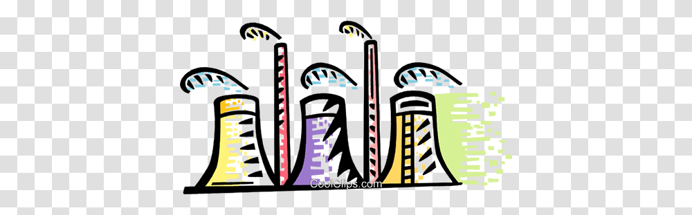 Power Plants Royalty Free Vector Clip Art Illustration, Word, Architecture, Building Transparent Png