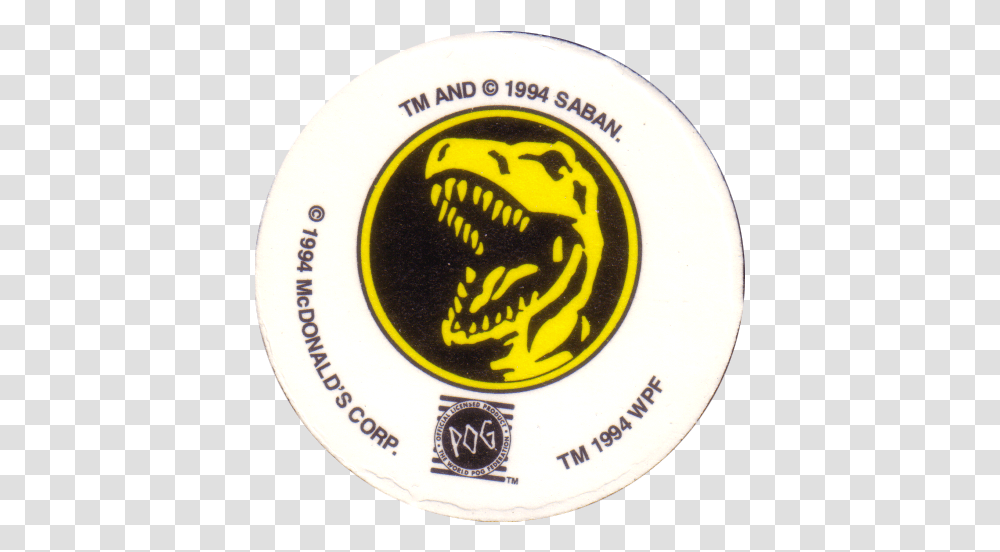 Power Ranger Logo Power Ranger Dino Logo, Label, Text, Sticker, Frisbee Transparent Png