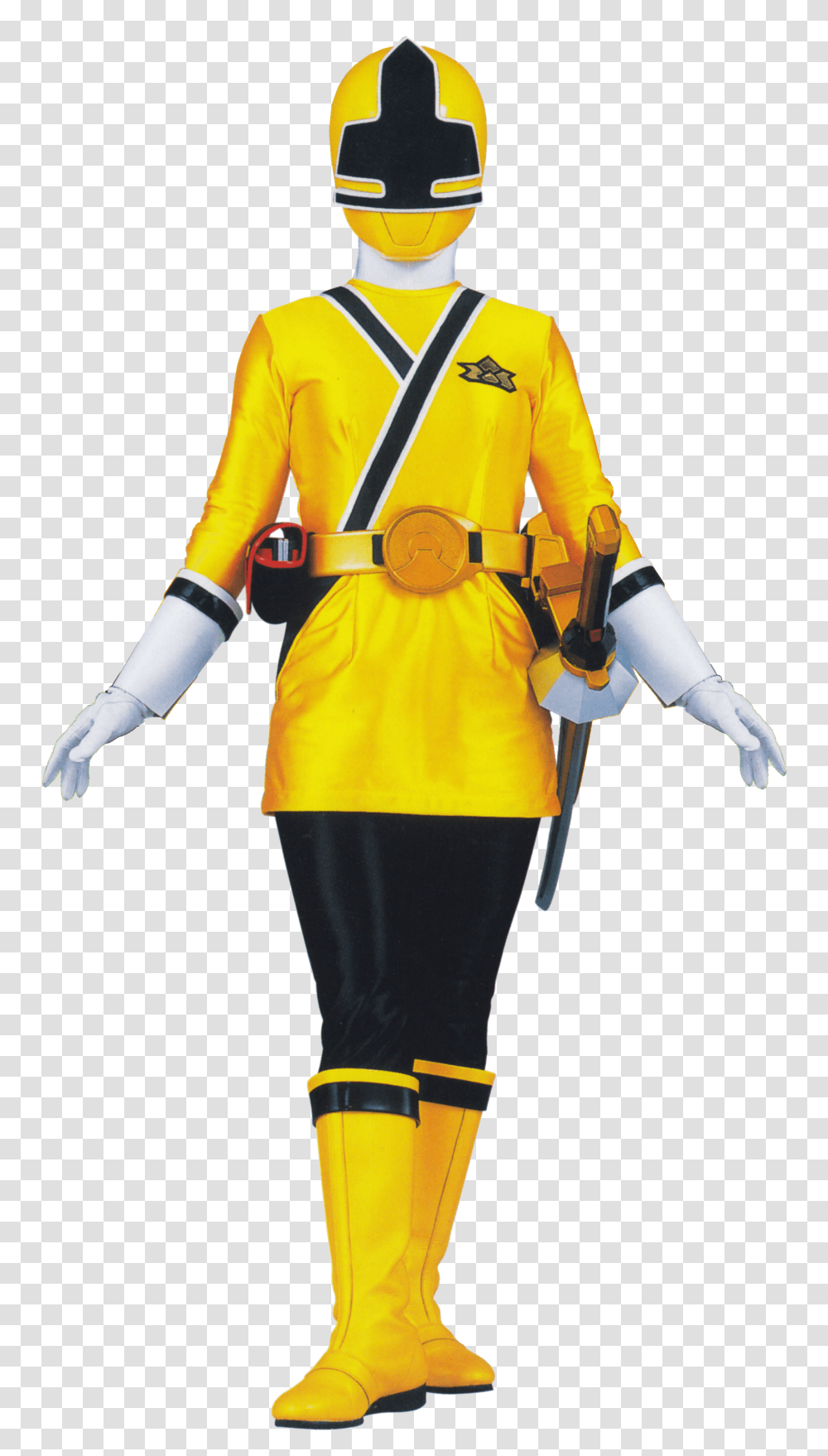 Power Ranger Samurai Yellow, Person, Costume, Long Sleeve Transparent Png
