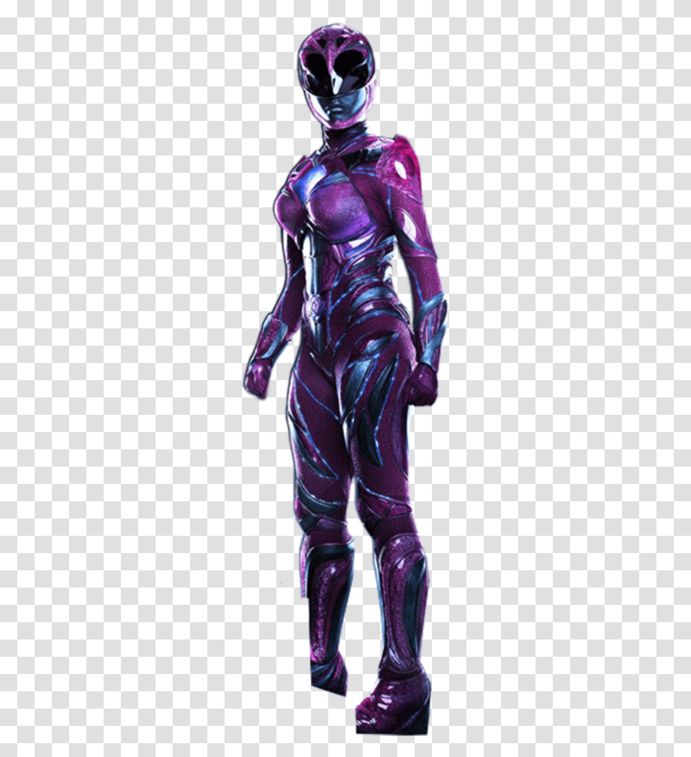 Power Rangers 2017 Pink Background, Person, Human, Costume, Purple Transparent Png