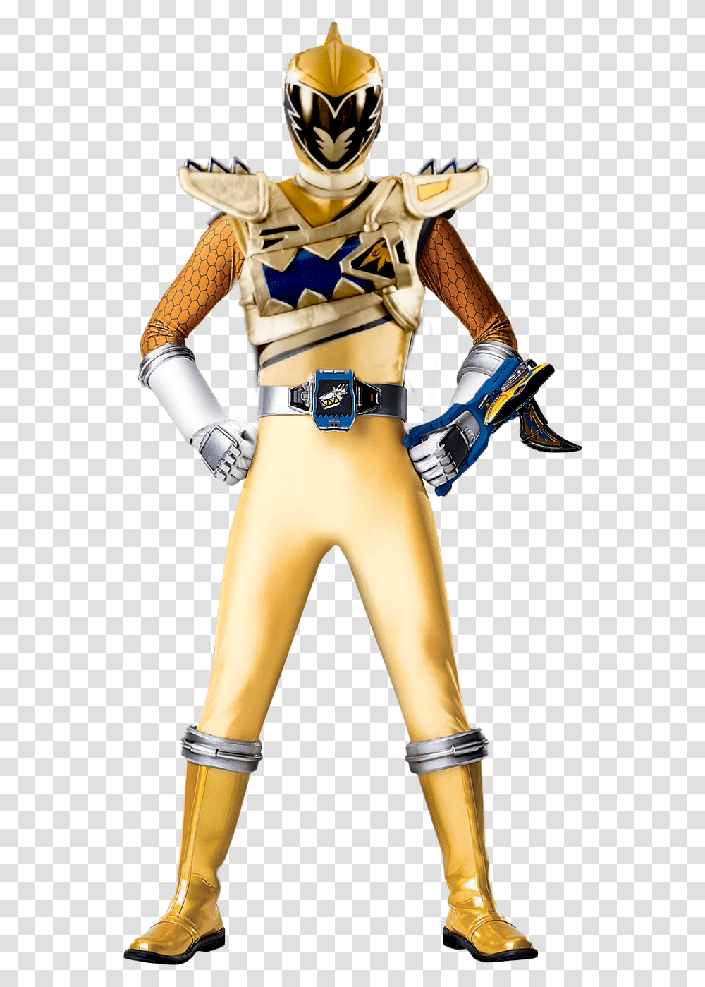 Power Rangers Dino Super Charge Gold Ranger, Costume, Helmet, Apparel Transparent Png