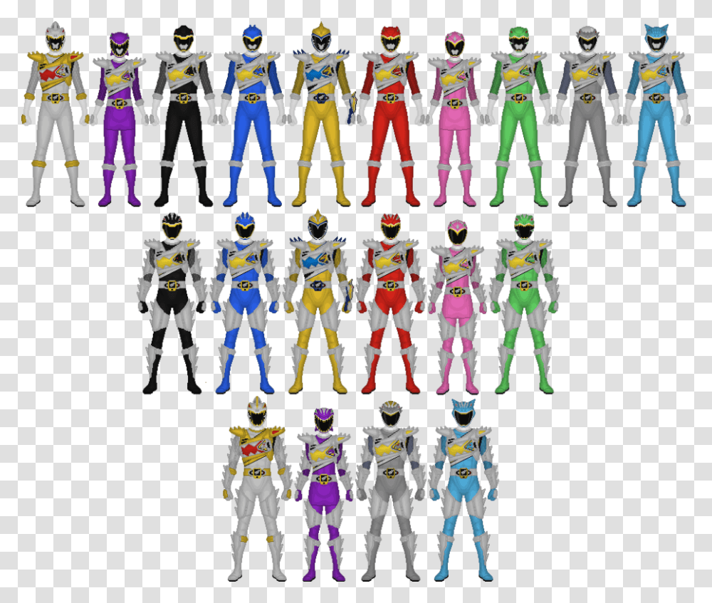 Power Rangers Dino Supercharge All Rangers, Person, Robot, Helmet, People Transparent Png