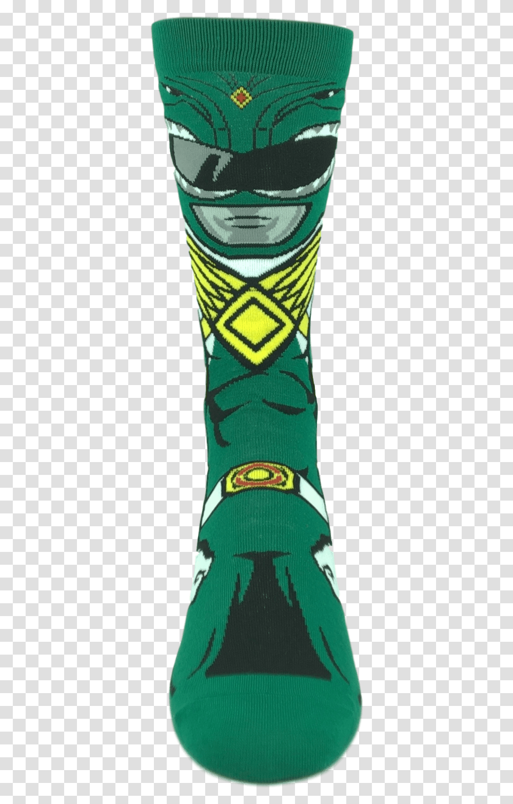 Power Rangers Green Ranger 360 SocksClass Sock, Apparel, Shoe, Footwear Transparent Png